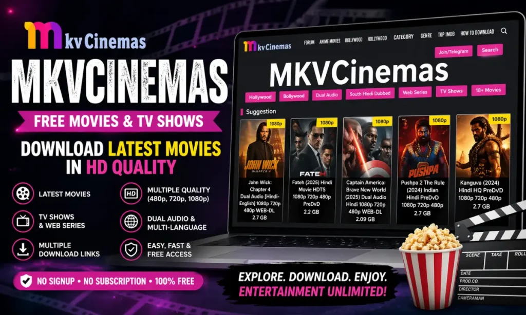 MkvCinemas: Free Online Streaming Website for Movies 2026 1 MkvCinemas